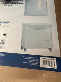 Mobile bagno completo di lavabo e specchio nuovo