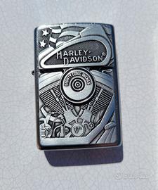 HARLEY DAVIDSON ZIPPO ORIGINAL NUOVO 29266 MOTO V2
