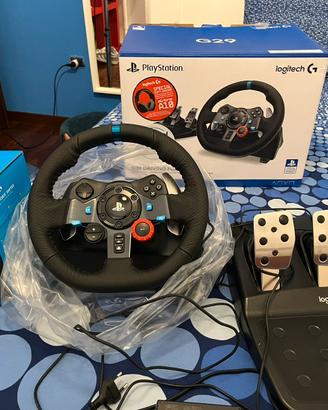 Logitech G29 + pedaliera + shifter | PS5/PS4/PC