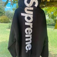 Felpa Supreme con logo grande dietro, taglia L