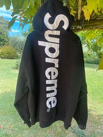 Felpa Supreme con logo grande dietro, taglia L