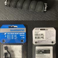 Manopole velo mtb e adattatore shimano 203mm