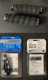Manopole velo mtb e adattatore shimano 203mm