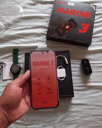 blackview oscal marine 3   con smartwatch  cuffie