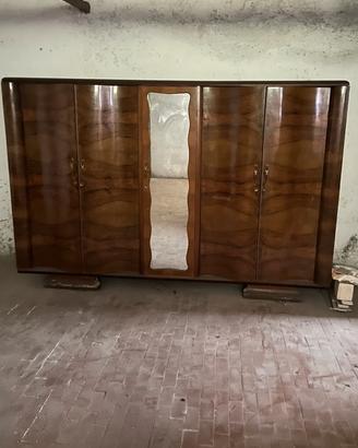 Armadio+ cassettiera con specchio Art Deco
