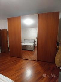 Armadio+ Como'+ 2 Comodini legno di ciliegio  con 