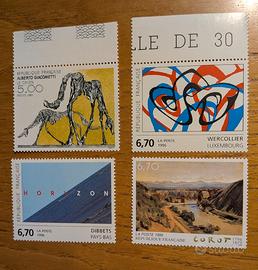 francobolli francia quadri 1996