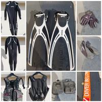 Attrezzatura completa per immersioni