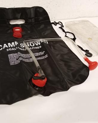 107A DOCCIA SOLARE PORTATILE DA CAMPEGGIO 20 LITRI