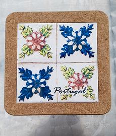 Sottopentola Portogallo in sughero e ceramica