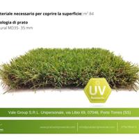 Prato Erba sintetica NUOVO, 84mq CONSEGNA GRATUITA