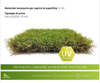 Prato Erba sintetica NUOVO, 84mq CONSEGNA GRATUITA