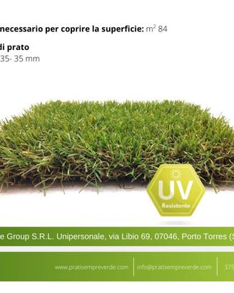 Prato Erba sintetica NUOVO, 84mq CONSEGNA GRATUITA