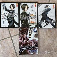 Blocco di 3 manga Black Butler e 1 di The Breaker