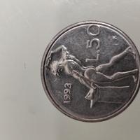 micro"50 Lire" Repubblica Italiana del 1993 