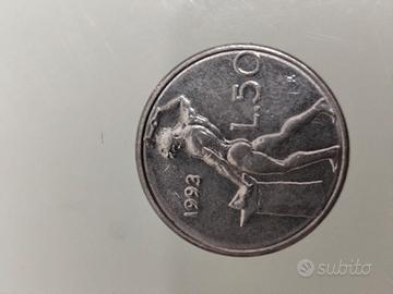 micro"50 Lire" Repubblica Italiana del 1993 