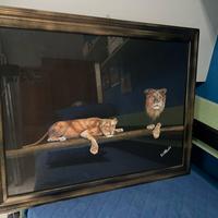 splendido olio su tela