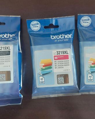 Cartucce Brother LC3219XL BLACK-MAGENTA e YELLOW