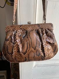 Borsa vintage pelle di serpente