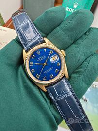 Rolex Datejust 36mm 16238 Oro Blu Full Set Italia 