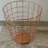 Cestino gettacarte acciaio ramato MENU Norm Wire