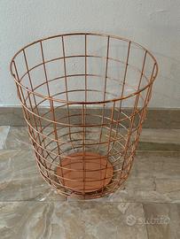 Cestino gettacarte acciaio ramato MENU Norm Wire