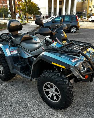 Can am outlander 800 Max ltd Quad atv targa bianca
