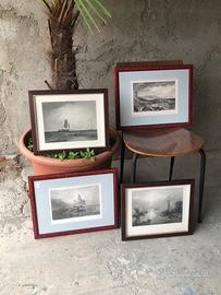Set di 4 stampe di J. M. W. Turner