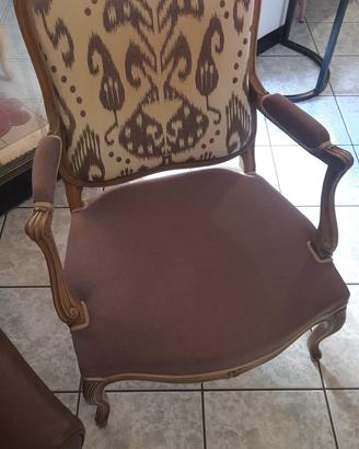 Poltrona Roche Bobois stile classico in legno