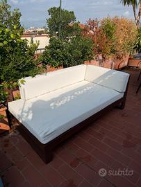 Coppia divani da esterno bianco