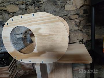 mensole parete gatti per percorso 