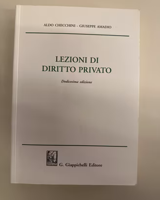 Lezioni di diritto privato - Cecchini, Amadio