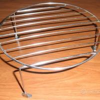 Griglia acciaio rotonda cm 23 x 9 x forno, NUOVA