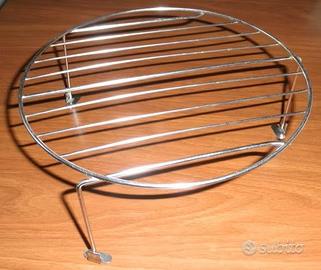 Griglia acciaio rotonda cm 23 x 9 x forno, NUOVA