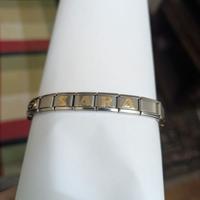 Bracciale SARA + segno zodiacale pesci in  ORO