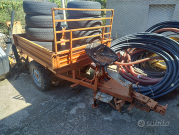 Rimorchio motoagricola trattore motozappa fresa de