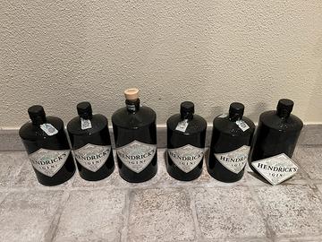 6 Bottiglie Hendricks vuote
