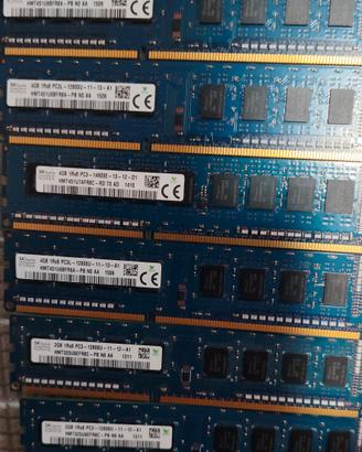 5 moduli RAM DDR3 SK Hynix 4GB - 2GB