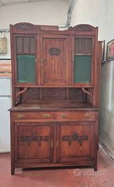 Credenza vetrinetta  in legno primi 900