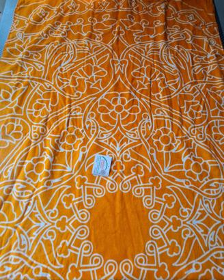 Telo mare tessuto morbido color arancione