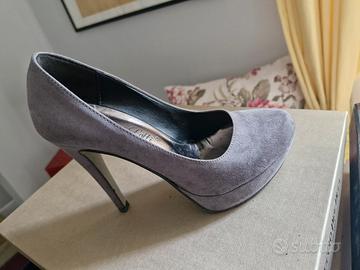 decollete camoscio grigio