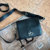 Borsa Roccobarocco nera e argento