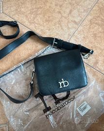 Borsa Roccobarocco nera e argento