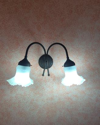 Lampadario classico, ferro battuto