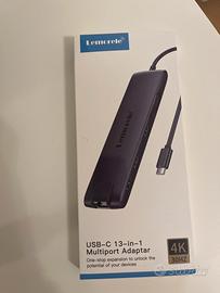 Adattatore multiport 13-1 USB-C Lemorele