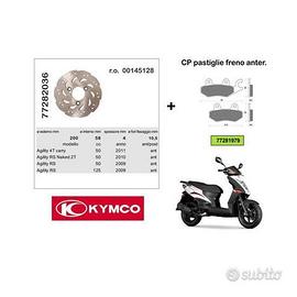 Kit disco freno + pastiglie kymco agility 10 / 12