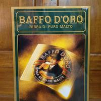 MORETTI BAFFO ORO originale insegna tabella birra