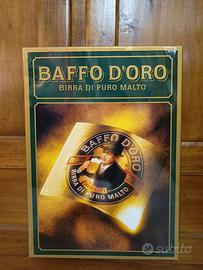 MORETTI BAFFO ORO originale insegna tabella birra