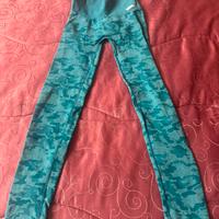 LEGGINGS pushup Marca FRIDA04 VERDE ACQUA SMERALDO