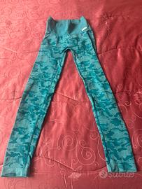 LEGGINGS pushup Marca FRIDA04 VERDE ACQUA SMERALDO